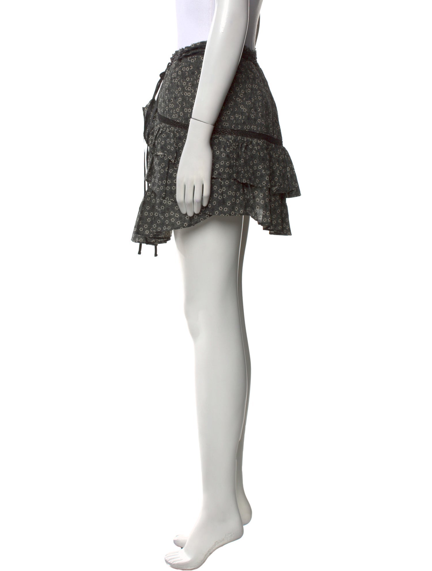 LoveShackFancy Printed Mini Skirt